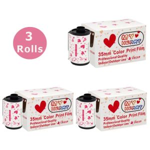 Camera 3 Rolls (12 Exposure/Roll) 35mm Color Print Film Retro Sweetheart Film 135 Format Negative Film Suitable For 35mm Camera ISO 400