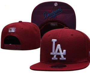 Американский бейсбол Dodgers Snapback Los Angeles Hats Chicago La NY Pittsburgh New York Boston Casquette Sports Champion Champions Регулируемые шапки A18