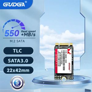 Drives Gudga SSD 2242 M2 NGFF SATA SSD 1TB 128 GB 512 GB SSD M2 SSD 2242 Drive Intern hårddisk HDD Hårddisk för bärbar datornotbok