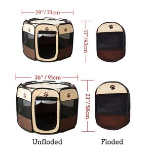 Portable Outdoor Kennels Fences Pet Tent Houses For Large Small Dogs Foldable Indoor Playpen Puppy Cats Pet Cage Delivery Room