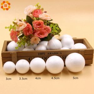 10PCS 30-50MM DIY White Foam Ball Modelling Polystyrene Styrofoam Ball DIY Craft Supplies Kids Gift Christmas Party Decorations