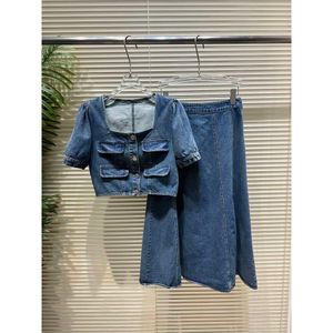 2024 Menim feminino Denim Suit Spring Summer Novo 409