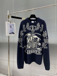 Роскошная одежда Мужская и женская свитер для дизайнерского свитера повседневное вязаное вязаное вязание.