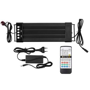 Oświetlenie LED LAMP z pełnym spektrumem 24/7 godziny zautomatyzowane z kontrolerem RGB Fish Tank Light 110V-220V 80-150 cm do połowów akwarium