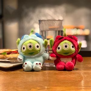 Dumb and Cute Cute Transfiguration of a Woolly Monster with Three Eyes Plush Toy Doll Keychain and Doll Grasping Machine Pendant