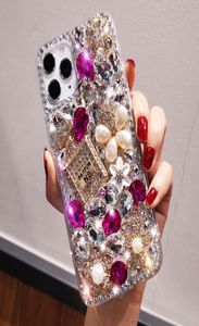 Capa de telefone popular de luxo para iphonex xs xr xsmax iphone7 8plus iphone11 Promax perfume garrafa de cristal de cristal designer de diamante