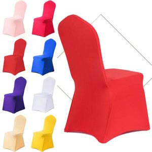 Stuhl Deckt mit der Feste Farbe moderner multikoloristischer minimalistischer Hochzeitsfeiern Bankett Speisesaal Dekor Dekor