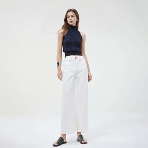 straight leg jeans for women in spring 2024 new high waisted slim and draped wide leg pants