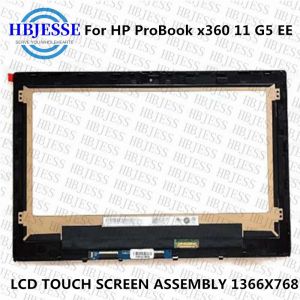 Skärm original 11.6 '' för HP Probook x360 11 G5 EE G6 G7 HD WXGA 1366X768 LCD Touch Screen Digitizer Laptop Bytesmontering