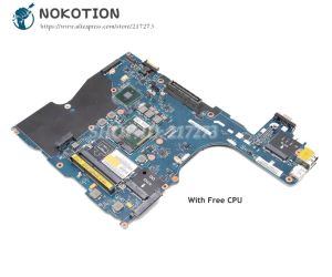 Motherboard NOKOTION For Dell Latitude E6510 Laptop Motherboard CN0NCKGK 0NCKGK CN0WJ1RV NAL20 LA5571P QM57 DDR3 Free CPU