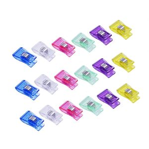 40Pcs Sewing Clips Mixed Quilting Plastic Clips Hemming Garment Clamps with Bottle for Patchwork Fabric Craft DIY Sewing Tools