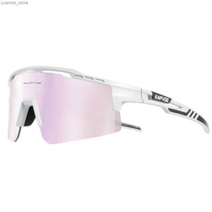 Outdoor Eyewear Kapvoe Polarisierte Fahrradgläser Männer Fahrrad Sonnenbrille UV400 Outdoor Sportfahrrad Sonnenbrille mit Fahrradbike Y240410