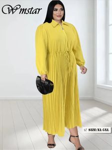 Wmstar Plus Size Jumpsuit Frauen Kleidung solide elastische Taille Wide Bein Strampler ein Stück Outfits Sommer Großhandel Drop 240410