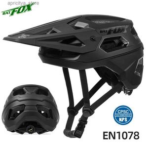 Hełmy rowerowe Nietoperz Mens Cycling Helmet Road MTB Hełm rowerowy Caking Cape Racing Rowers Women Men Men Integralnie rowerowy hełm rowerowy L48