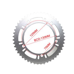 39T 44T 48T 53T 130 BCDチェーンリングロード自転車クランクセット170mmクランク固定ギアバイク折りたたみ自転車チェーンホイールバイクパーツ