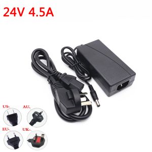 Chargers New Adequate Power 24V 4.5A AC 100V240V Converter Adapter DC 24V4.5A 108W Power Supply DC 5.5mm X 2.1mm Charger For LED Strip