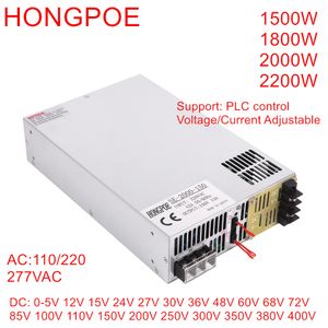 Regulowany 1500 W 1800W 2000 W 2200 W zasilacz przełączania 0-12 V 24 V 30V 36V 48V 60V 72V 85V 110 V 200V 250V300V 350V 380V 110/220