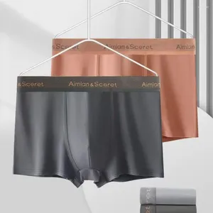 Underpants Men 3D U-Convex Shorts Slievi a media elastica stampa elastica Stampa bianche