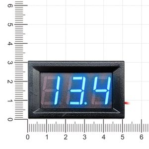 デジタル電圧計0.28/0.56インチデジタル電圧計パネルメーター2ワイヤ2.5〜30V電子バイルモーターサイクルカー用
