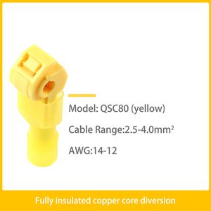 25 SET T-form elektrisk kabelkontakt Snabb skarvlåstråd terminal för 0,5-4 mm² Tråd Connect AWG 22-18/14-12/16-14