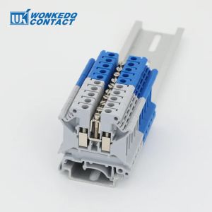 1PC FBI10-6 Zamknięcia okabotów dla UK2.5b UK5N UKK/UKKB5 Złącze FBI 10-6 DIN Rail UK UK Akcesoria blokowe Akcesoria stałe