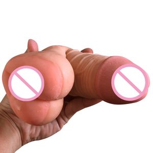 Ogromne realistyczne dildo dla kobiet seks analny mężczyzna masturbator kieszonkowy cipka sex zabawki dla gejów penis pochwy 2 na 1 dla dorosłych zabawki seksualne para