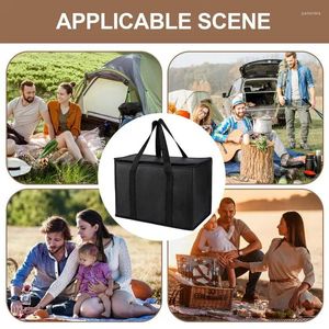 Storage Bags Portable Lunch Cooler Bag Foldable Insulation Picnic Ice Drink Carrier Insulated Beer Delivery For Groceries