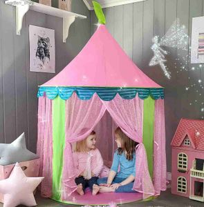 Leksakstält barns tält vikning tält lek hus för barn teepee leksak tält för barn tipi infantil inomhus boll pit prinsessa slott l410