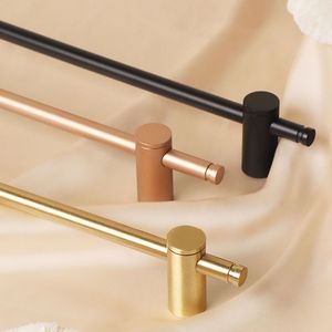 TB2004 265mm-1000mm Long Gold/Black Brass Cabinet Handles Drawer Bar Glass Door Pulls Adjustable Furniture Hardware