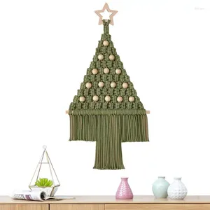 Arazzi Macrame Ornamenti natalizi Cotton Tree Fai da te Kit Boho in stile decorazione da parete per vacanza