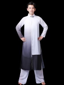 Hanfu Classical Dance Costume Men Yangko Dance Wear National Square Dance Stage Performance Clothes Clothes Waist Abbigliamento