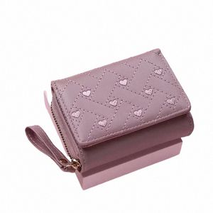 wallets for Women Kawaii Cute Wallet Luxury Designer Lady Pink Purse Womens Wallet Small Women Leather Wallet Coin Purse C1lx#