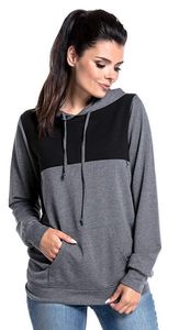 Pregnant Women's Nursing Hoodie Long Sleeves Shirt Maternity Casual Breastfeeding Top Sweatshirt Pockets Shirts Tunic Top