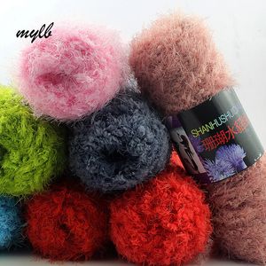 mylb 1pc = 100g super mjuk slät chunky akryl dubbel stickning ull garn färgglad baby skein boll garn för diy stickning hantverk