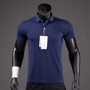 Sommer atmungsaktive Polo-Hemd Marke Schnell trockene T-Shirts Herren Kurzarm T-Shirt Arbeit Golf T-Shirt Tops Outdoor Clothing Man 240410