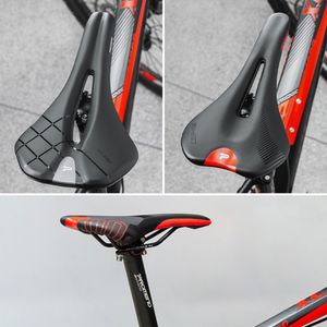 Promend Road Bike Saddle Ultralight VTT Racing Seat Wave Road Saddle para homens Acessórios de ciclismo MTB confortáveis e confortáveis