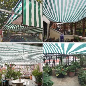 Outdoor HDPE Stripe Sunshade Net Rośliny ogrodowe osłona Słońce Sail Sail Pergolas Balkon Fence Net Gazebos Namiot Terrace