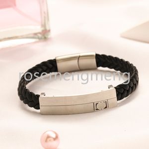 InLay Diamond Letter Bracelets Designer Banles 18k złota stal nierdzewna marka Banles Men Men Dams Birthday Party