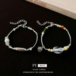 Lianpeng Glass Bamboo Joint Rabbit Set of Two, Fashionable and Personalized Design, New Versatile Bracelet
