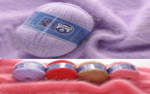 5pcslot Cashmere Soft Mink Velvet Wool Yarn for Hand Knitting Long Plush Wool Crochet Yarns For Fall Winter Luxury High Quality 25130472