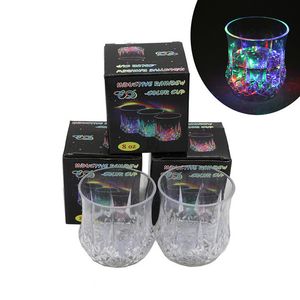Coppa di vetro luminoso a LED multicolore Rainbow lampeggiante Light Light Ups Cups Night Club Party Bar Festival Bar festa