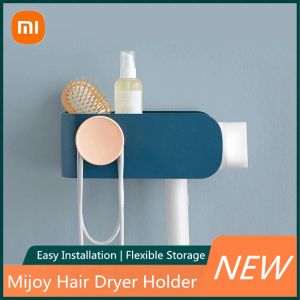 Parti Nuovo supporto per capelli Xiaomi Mijoy originale Porta asciugatura facile Installazione Pennione di stoccaggio flessibile Adatto per asciugacapelli H100H300 Seeshow