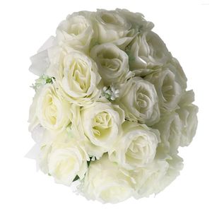 Dekoratif Çiçekler Aşk Çiçeği Gelin Buket Düğün Parlak Rhinestones ile Çarpıcı Bir Sembol
