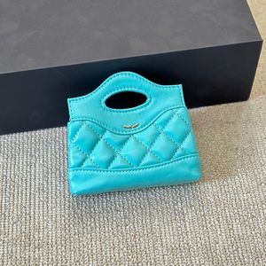 10cm Lovely Mini 31 Bags Calfskin Leather Women Designer Bag with Handle Seven Colors Patchwork Design Gold/Silver Hardware Chain Shoulder Cross Handbag Purse