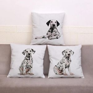 Kudde dalmatiska hundtryck täcker supermjuka plysch täcker 45 kast fodral soffa heminredning djurkudd