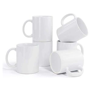 أكواب البورسلين أكواب البورسلين مجموعة من 6 هدايا DIY هدايا عيد ميلاد الجدة القهوة Coffel Cups White 11 Oz 240410