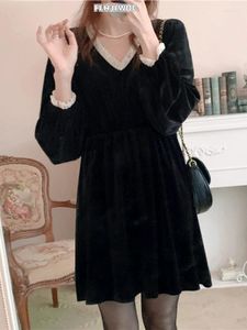 Повседневные платья 2024 Fenimine vestidos милый Япония Корея шикарная одежда моды Женская пэтчвообрабаты