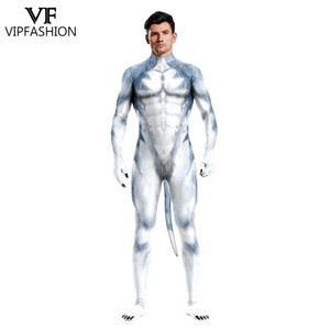 VIP Moda Unisex Tam Kapak Elastik Parti Bodysuits Yaratıcı Cosplay Hayvan Huskies Donkey Zentai Catsuit Kostümleri Kuyruklu