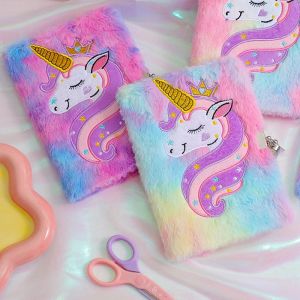 Notebooks Colorful Plush Unicorn Vac