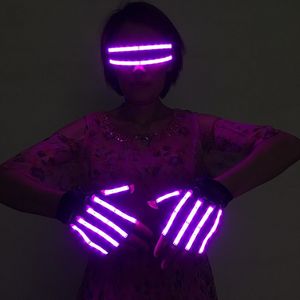 Imprezy LED świetliste szklanki rękawiczki fluorescencyjne kostiumy laserowe oświetlenie świecący bar urodzinowy dar urodzinowy Halloween